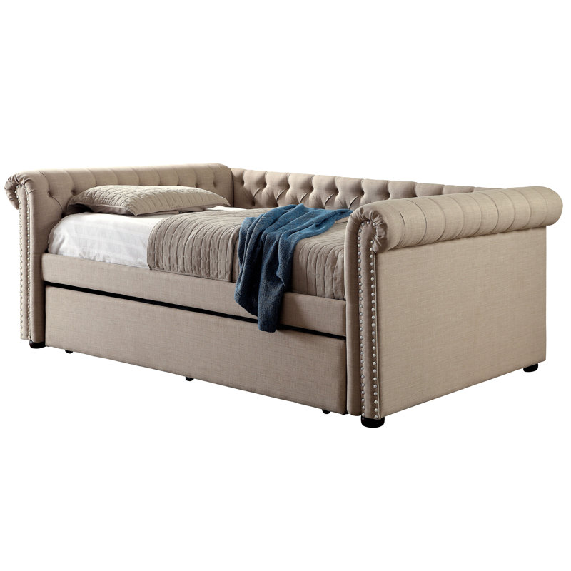 Charlton Home Dierking Queen Daybed with Trundle & Reviews Wayfair